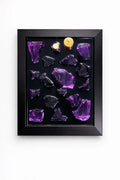 Handmade Perfume Bottle Resin Wall Art Frame – Luxury Epoxy Decor (Violet Edition)