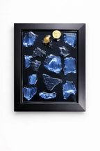 Handmade Perfume Bottle Resin Wall Art Frame – Luxury Epoxy Decor (Azure Edition)